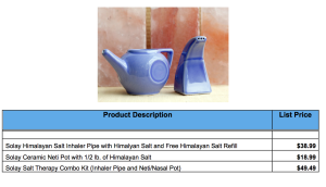 Sea Salt Inhaler Pipe & Neti Pot